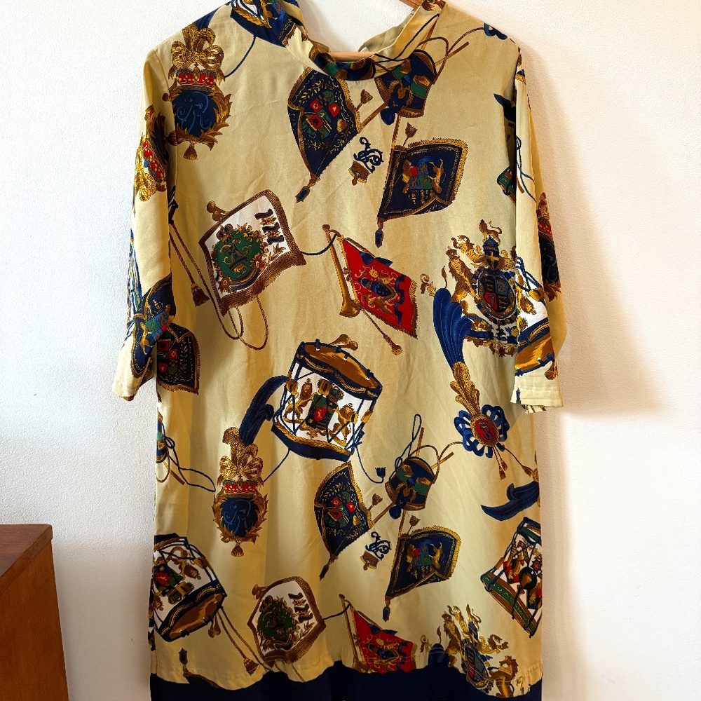 Faux Hermes shift dress (OS)